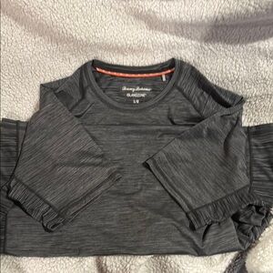 Tommy Bahama Charcoal IslandZone Short Sleeve Shirt